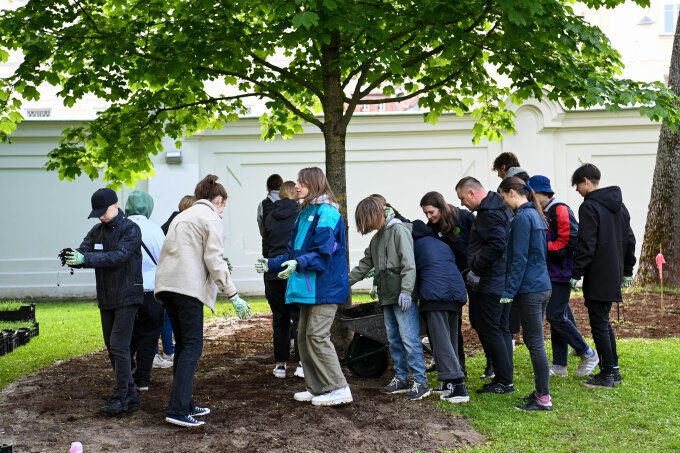 Prezidentūros istoriniame parke įkurtas bioįvairovės kampelis