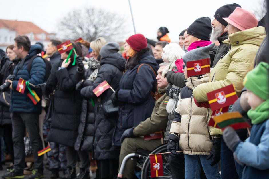 Vilnius mini 702-ąjį gimtadienį: sostinėje vyko tradicinė vėliavų pakėlimo ceremonija