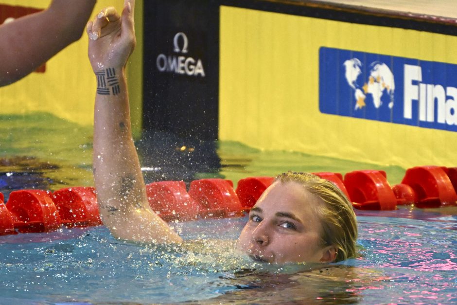 Sekmadienį R. Meilutytė tapo pasaulio čempione