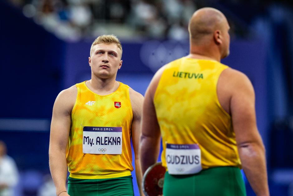 Olimpinį rekordą gerinusiam M. Aleknai – Paryžiaus žaidynių sidabras