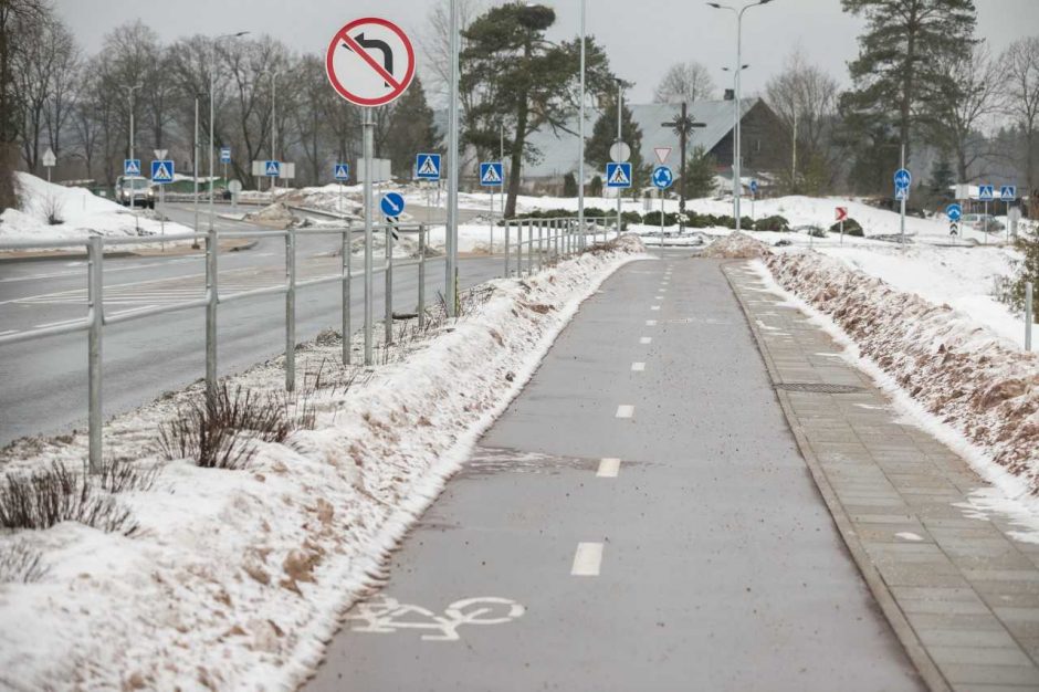 T. Narbuto gatvėje pradėtas tiesti 4 km ilgio dviračių takas