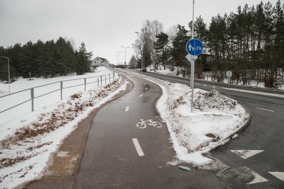 T. Narbuto gatvėje pradėtas tiesti 4 km ilgio dviračių takas