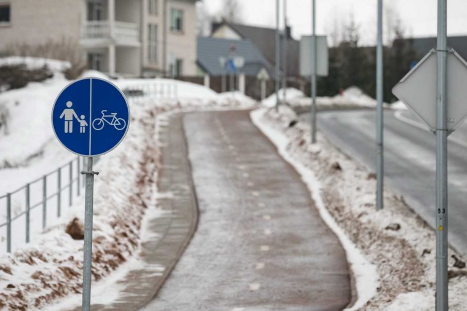 T. Narbuto gatvėje pradėtas tiesti 4 km ilgio dviračių takas