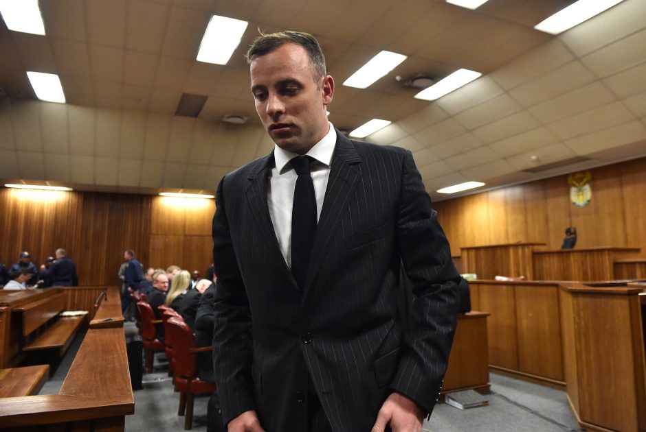 „Palaužtas“ O. Pistorius laukia nuosprendžio už žmogžudystę