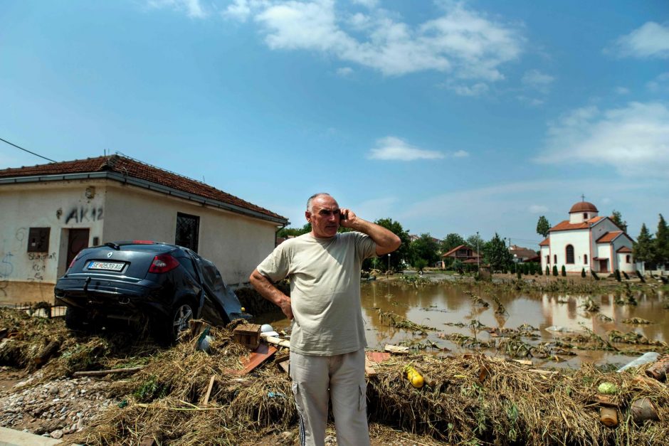 Makedonijoje galinga audra pražudė mažiausiai 20 žmonių