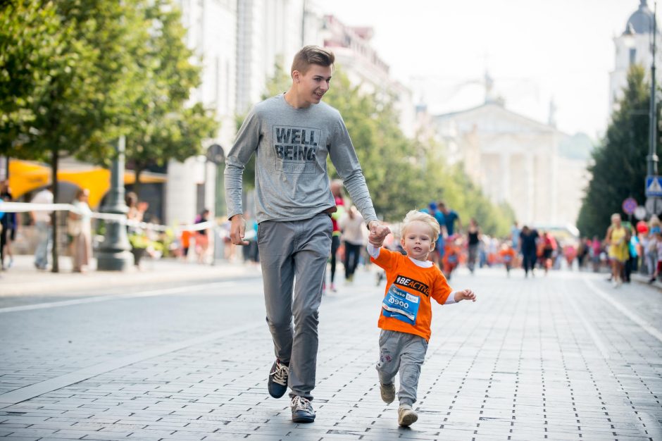 Bėgantys vaikai atidarė Europos sporto savaitę