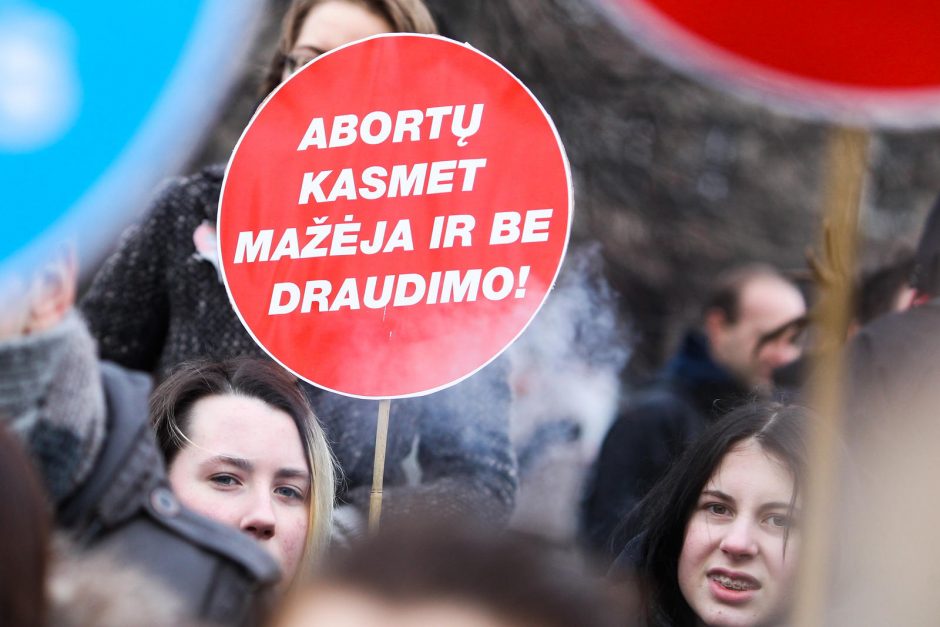 Vilniuje – mitingas prieš abortų draudimą