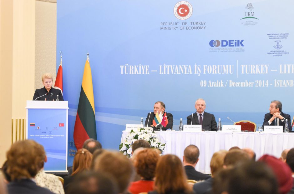 Prezidentė: Turkija – svarbi Lietuvos partnerė