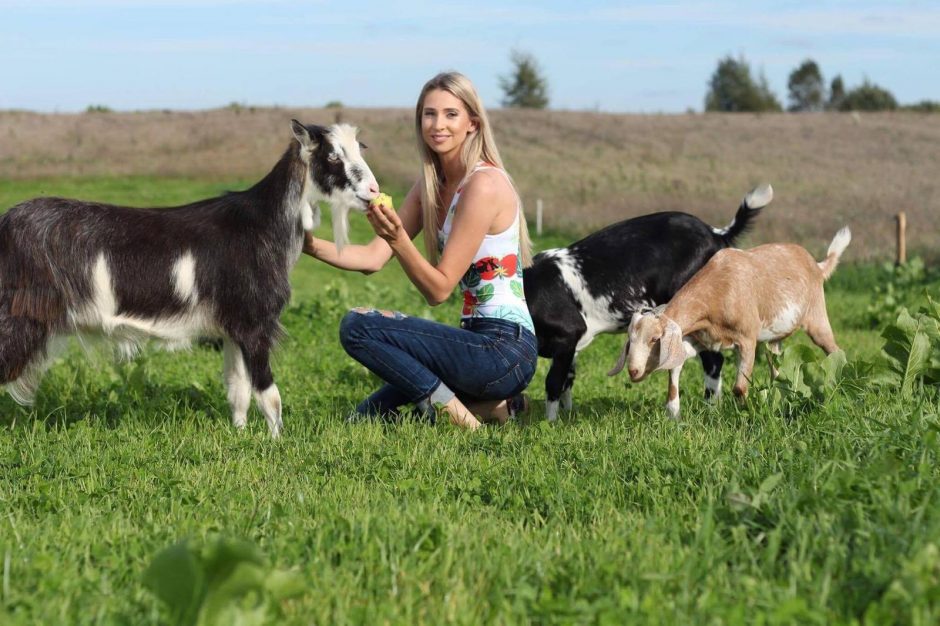 Tarp karvių, ožkų ir vištų: modelių vegetarių akcija prieš gyvūnų žudymą