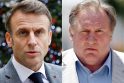 Emmanuelis Macronas ir Gerardas Depardieu