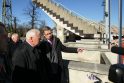 A.Kupčinskas supažindino D.A.Barakauską su stadiono rekonstrukcijos planais.