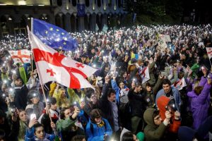 Sakartvele tęsiasi protestai: mes neatsitrauksime, kol šis rusiškas įstatymas nebus atšauktas