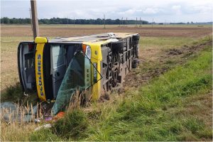 Po autobuso avarijos Šakių rajone – įtarimai vairuotojui