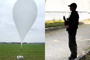 Šalčininkų rajone pasieniečiai perėmė dar vieną meteorologinį balioną su cigarečių kontrabanda