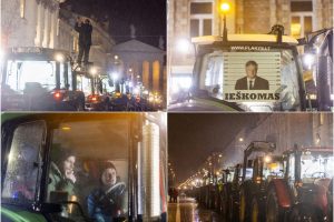 Žemdirbiai tęsia protesto akciją: kels klausimus apie paramą iš įmonių