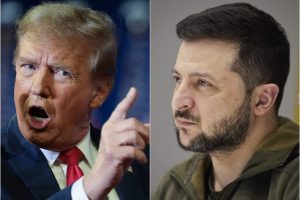 V. Zelenskis: jei D. Trumpas atvyks į Ukrainą, aš pasiruošęs nuvažiuoti su juo į frontą