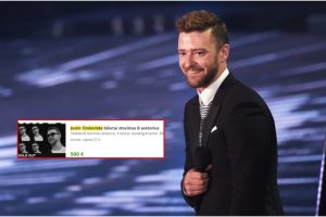 Išpardavus bilietus į J. Timberlake‘o koncertą pabudo perpardavinėtojai: kainos šokiruoja