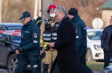 G. Nausėda lankėsi lėktuvo aviakatastrofos vietoje