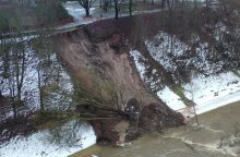 Tauragėje atšaukiama dėl nuošliaužos paskelbta ekstremali situacija